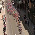 Das Feld w�hrend der 2. Etappe der Baskenland-rundfahrt 2006